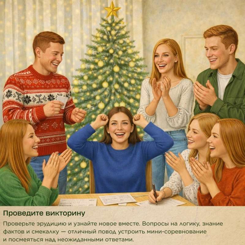 Новогодние праздники — отличный повод весело провести время дома!